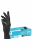 Gants nitrile noir non poudrés taille L 100 pcs